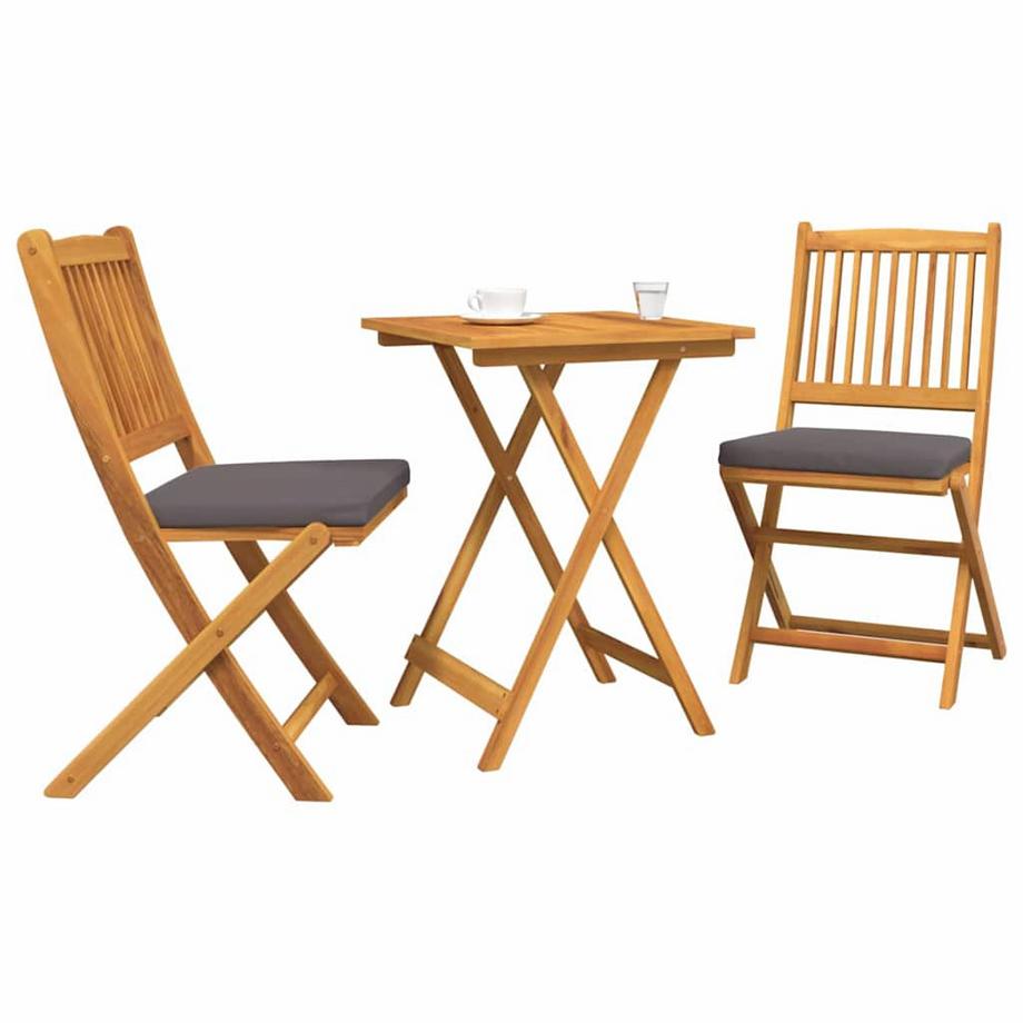 VidaXL Set Bistro da Giardino Legno massello di acacia  