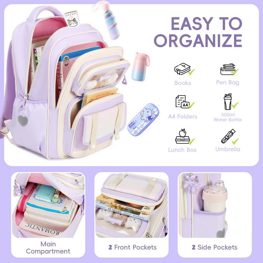 Only-bags.store Ergonomischer Schulranzenrucksack für Kinder  