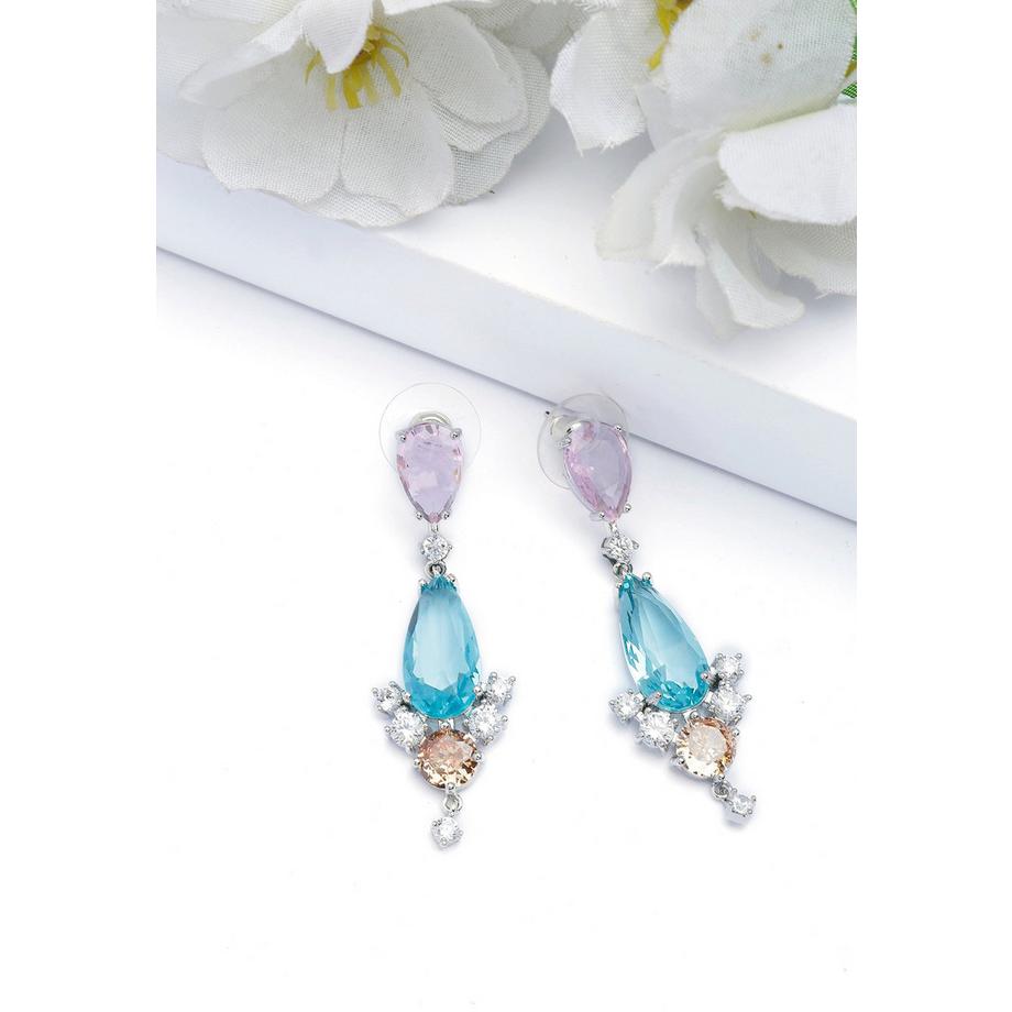 AVANT-GARDE PARIS  Orecchini a Goccia Geometrici Multicolori 