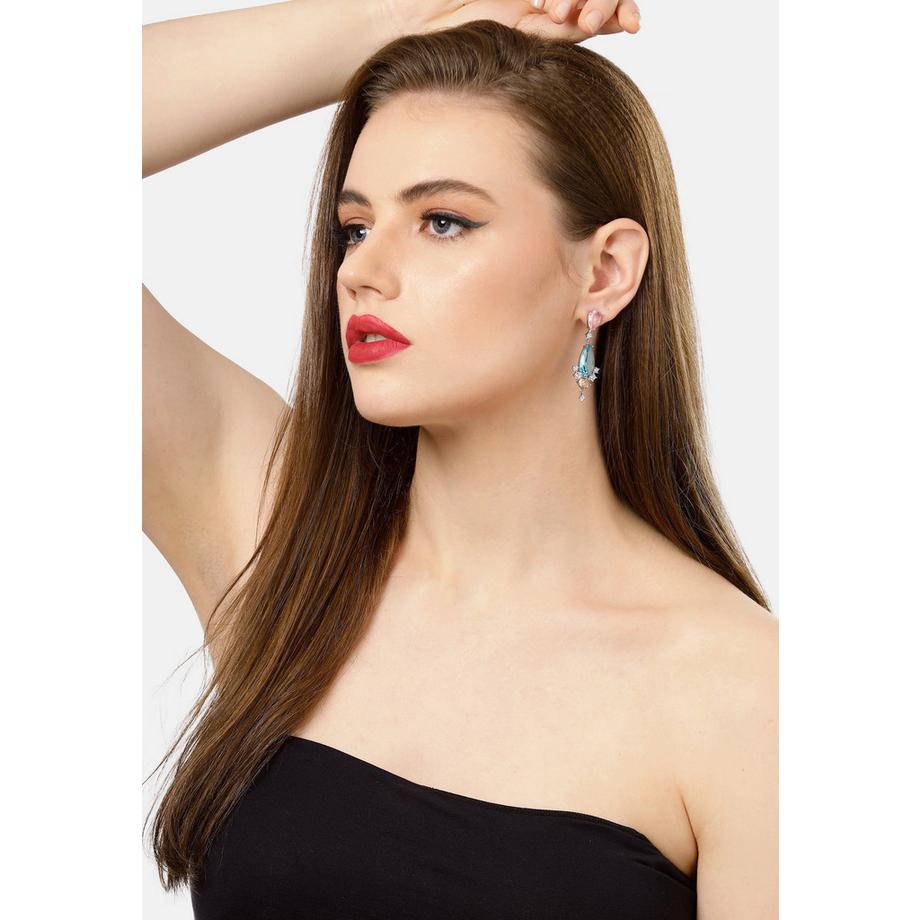 AVANT-GARDE PARIS  Orecchini a Goccia Geometrici Multicolori 