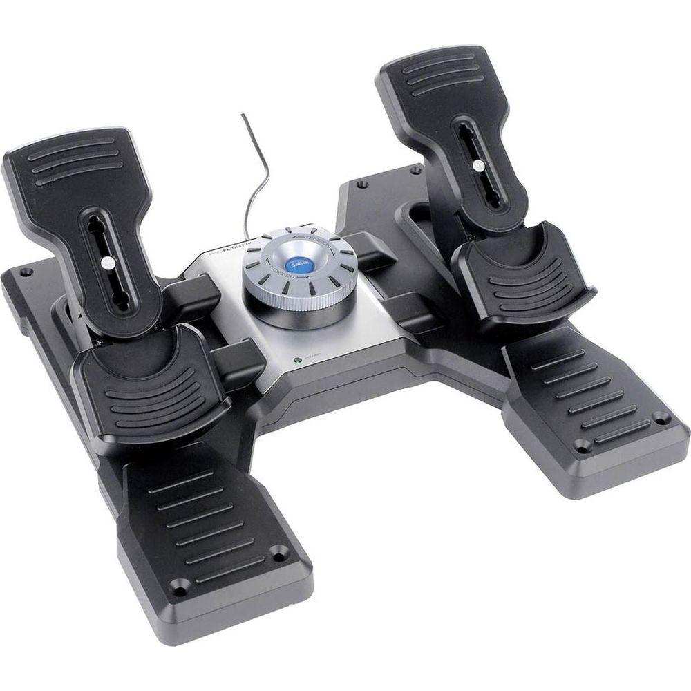 Logitech  FLIGHT RUDDER PEDALS NERO, ARGENTO USB 2.0 SIMULAZIONE DI VOLO ANALOGICO/DIGITALE PC 