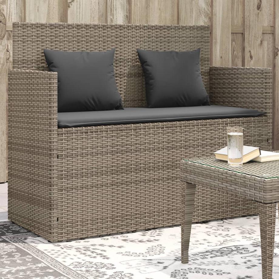 VidaXL Gartenbank poly-rattan  