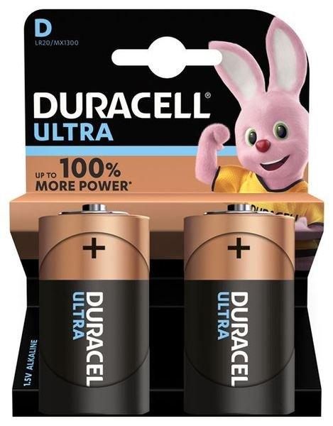 Image of DURACELL DURACELL Batterie Ultra Power MX1300 D, LR20, 1.5V 2 Stück - D(HR20)