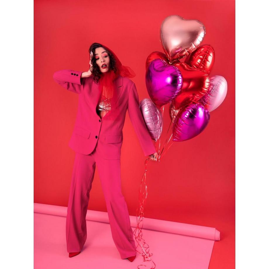 PartyDeco  Ballon en foil en forme de cœur 