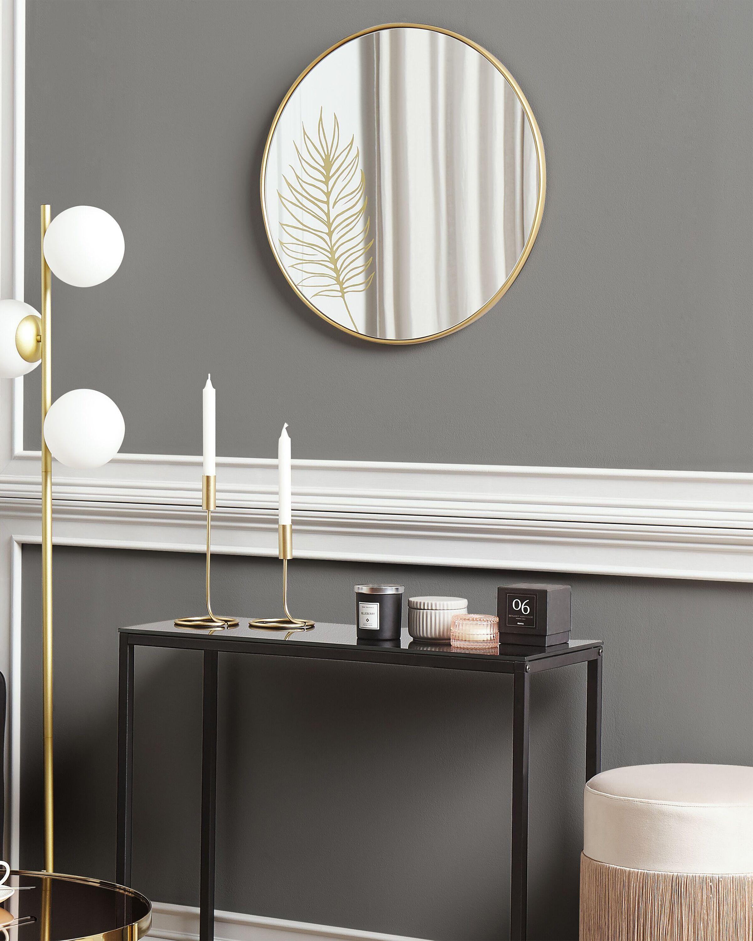 Beliani Wandspiegel aus MDF-Platte Glamourös SAUVIE  