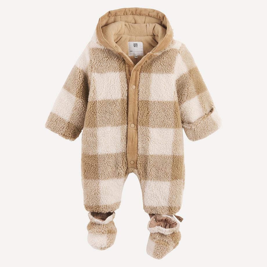 La Redoute Collections  Sherpa-Kapuzenoverall mit Karomuster 