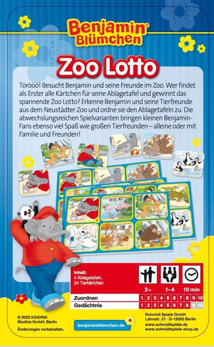 Schmidt  Spiele Benjamin Blümchen Zoo Lotto 