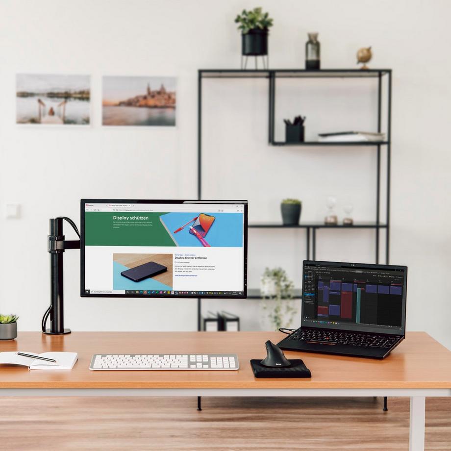 hama  Monitorhalterung, höhenverstellbar 