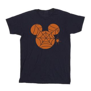 MICKEY MOUSE Halloween T-Shirt Toile d'Araignée  