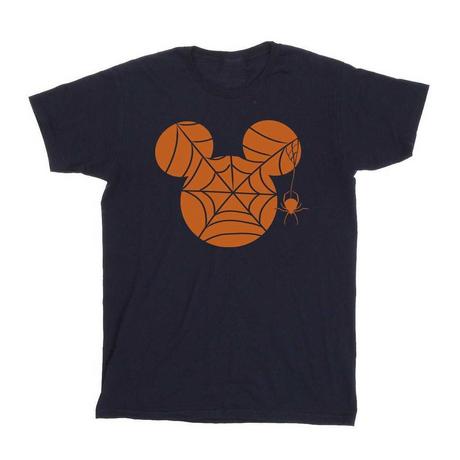 MICKEY MOUSE Halloween T-Shirt Toile d'Araignée  