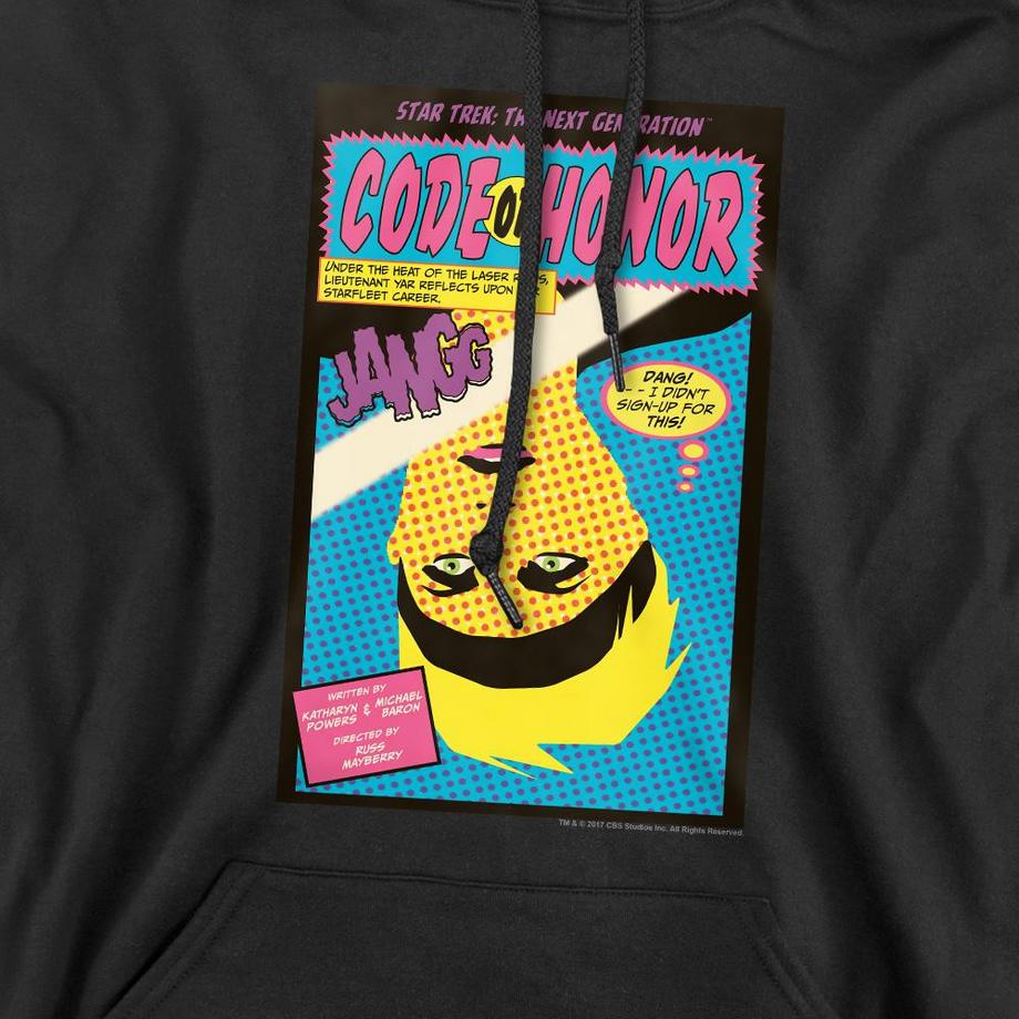 Star Trek The Next Generation Season 1 Episode 4 Felpa con Cappuccio  