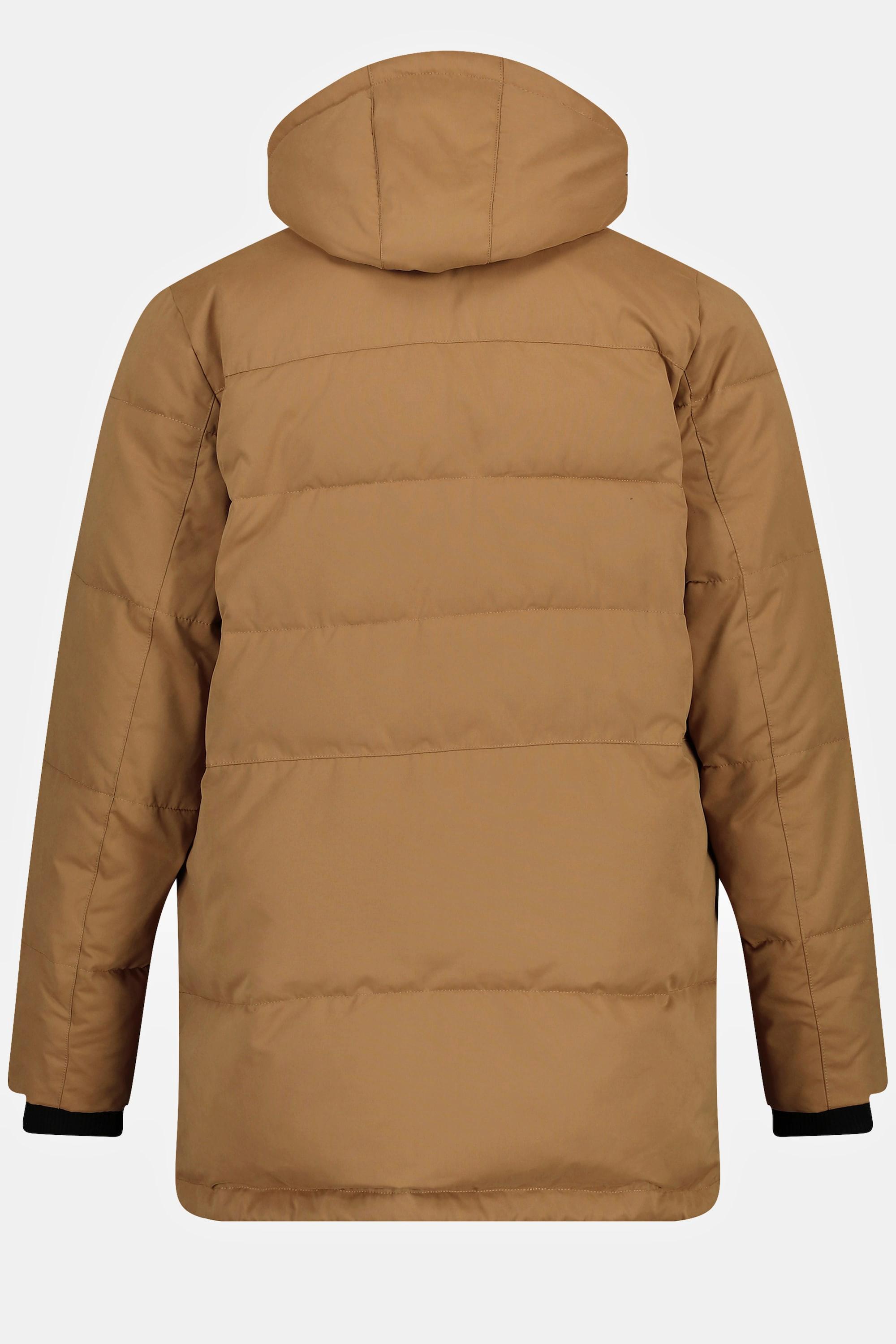 JP1880  Parka trapuntato per l'outdoor con cappuccio e zip a doppio cursore 