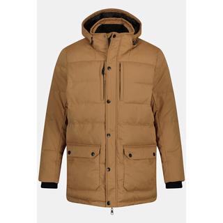 JP1880  Parka trapuntato per l'outdoor con cappuccio e zip a doppio cursore 