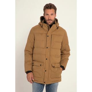 JP1880  Parka trapuntato per l'outdoor con cappuccio e zip a doppio cursore 