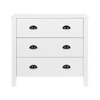 Beliani Commode à 3 tiroirs en Panneau de particules Traditionnel DONOVAN  