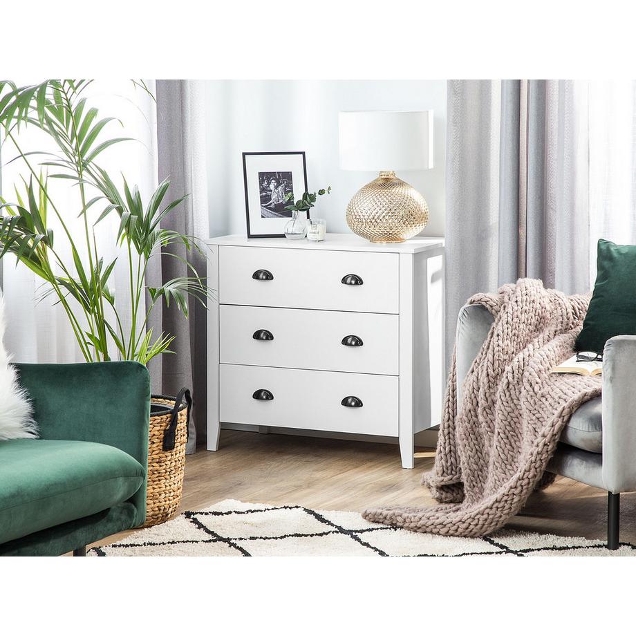 Beliani Cassettiera 3 cassetti en Truciolato Classico DONOVAN  