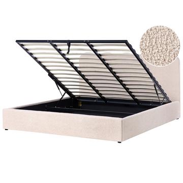 Letto contenitore en Bouclé Moderno NANTERRE