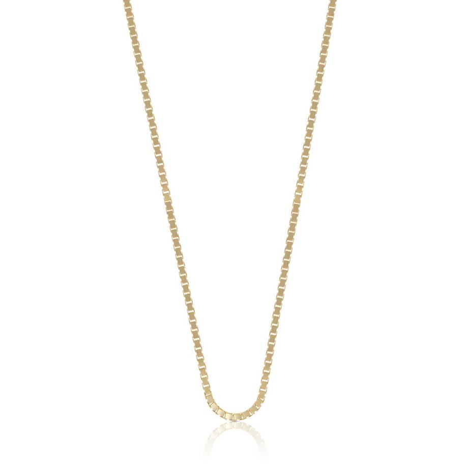MUAU Schmuck  Collier 8-Kant Venezianer Gelbgold 750, 1.8mm, 45cm 