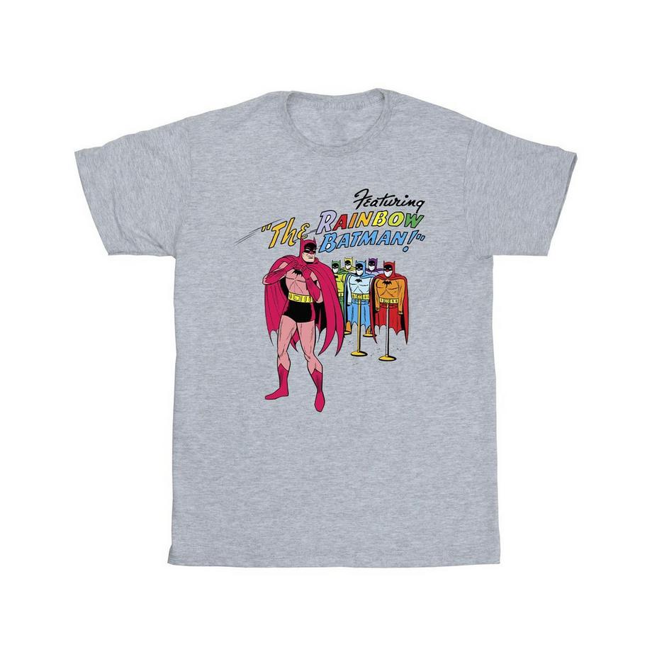 DC COMICS T-Shirt Stampa Grafica Rainbow Batman  