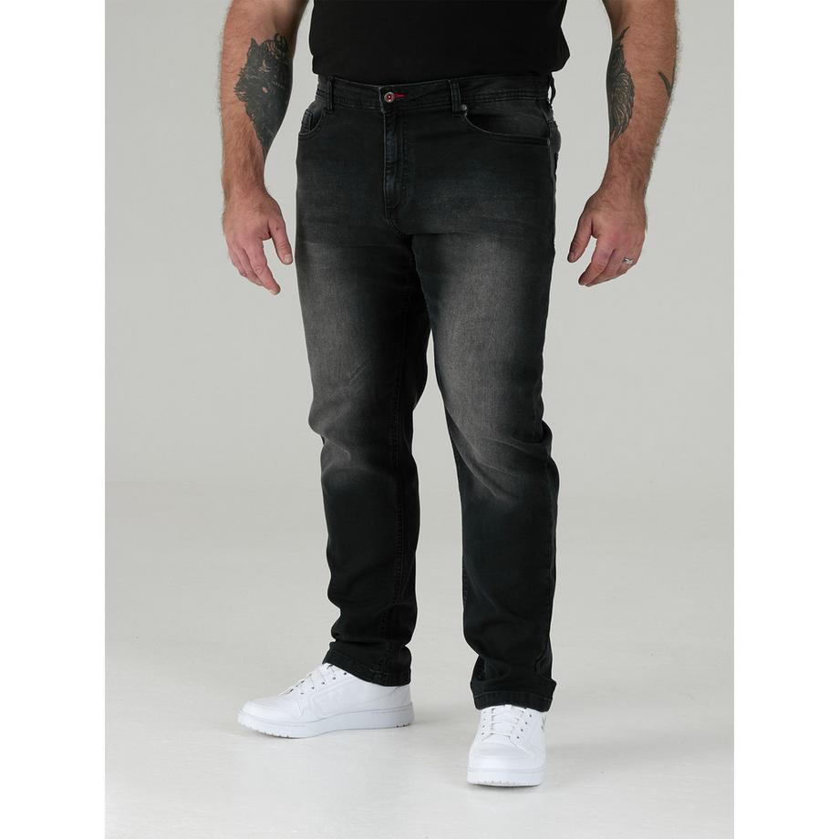 Duke Benson King Size Konische Fit Stretch Jeans  