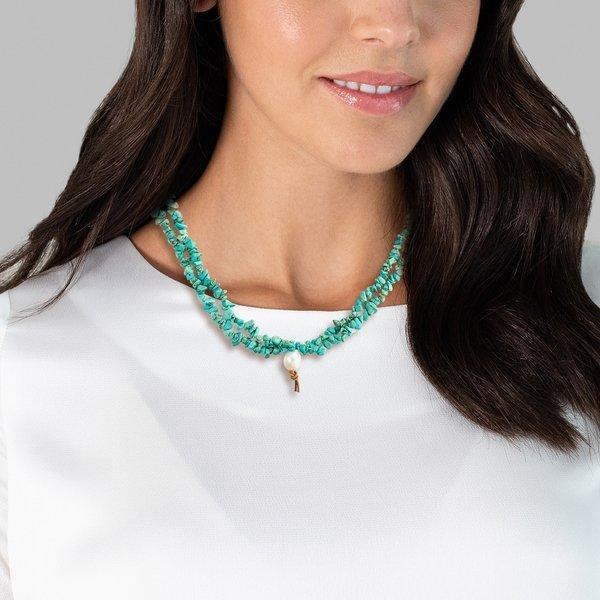 Valero Pearls  Femme Collier de pierres précieuses 