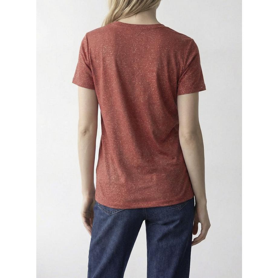 VILA Kurzarm V-Ausschnitt T-Shirt  
