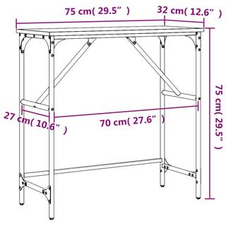 VidaXL Table console bois d'ingénierie  