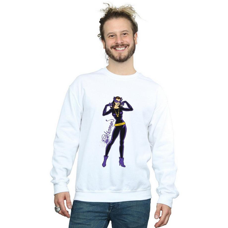 DC COMICS Catwoman Batman Logo Felpa  