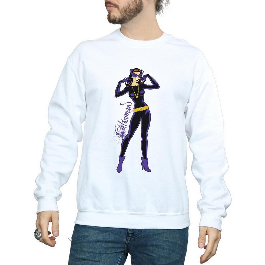 DC COMICS Catwoman Batman Logo Felpa  