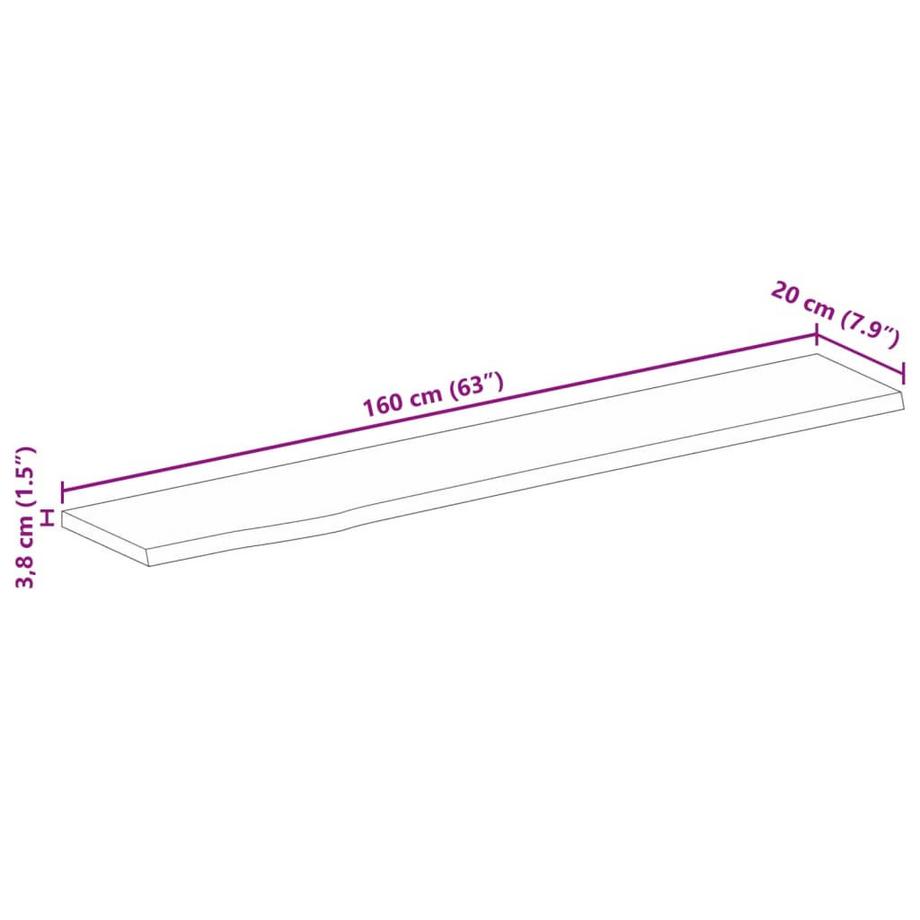 VidaXL Tischplatte holz  