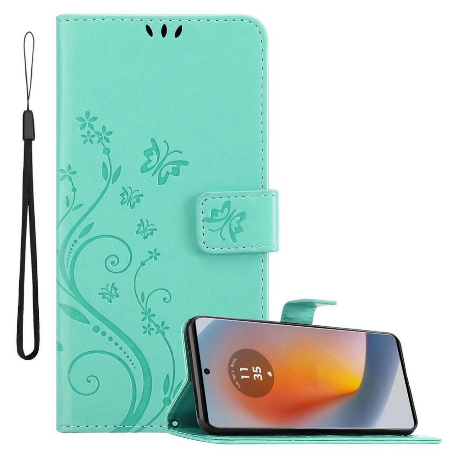 Coque pour Motorola Moto Edge 50 Fusion fleurs etui