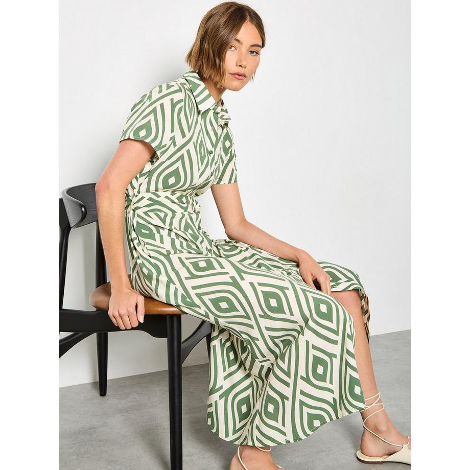 APRICOT Midikleid Geometrischer Print  