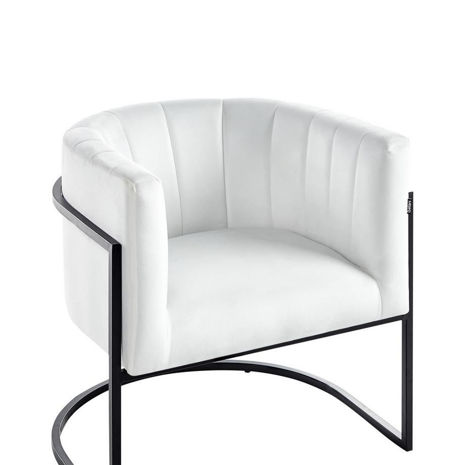 Beliani Sessel aus Samtstoff Glamourös LARVIK II  