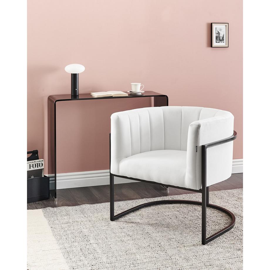 Beliani Sessel aus Samtstoff Glamourös LARVIK II  