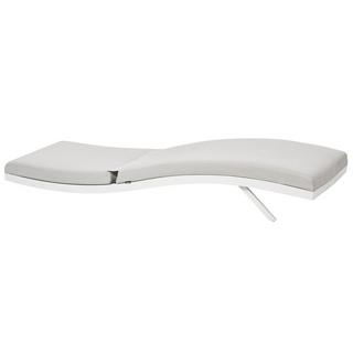 Beliani Transat avec coussin en Aluminium Moderne AMELIA  