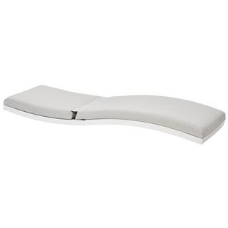 Beliani Transat avec coussin en Aluminium Moderne AMELIA  