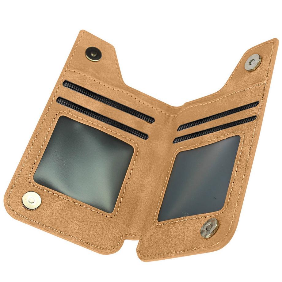 Avizar  Portefeuille Adhésif Effet Carbone Doré 