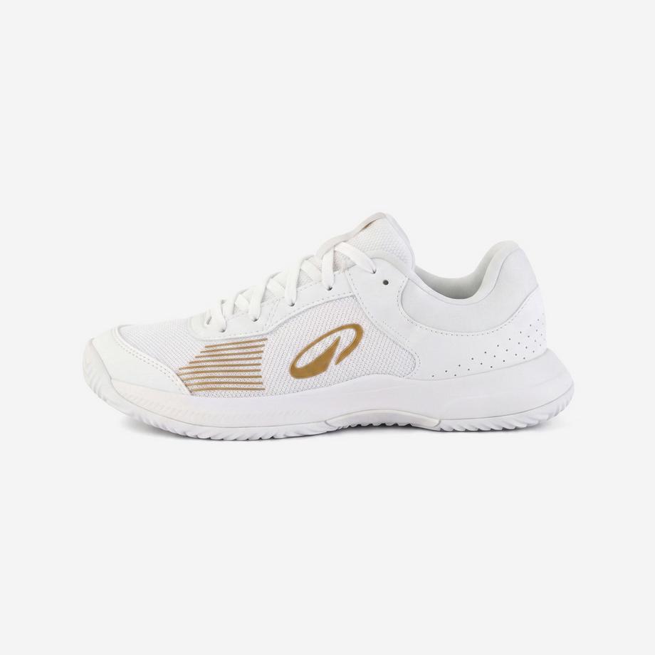 Vielseitige Tennisschuhe für Erwachsene, Comfort Lite Weiss Beige