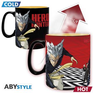 Abystyle  One Punch Man Tazza 460ml Heat Change Saitama & Garou 