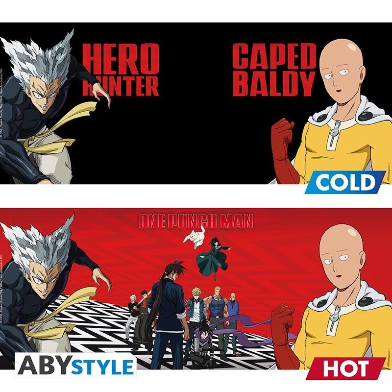 Abystyle  One Punch Man Tazza 460ml Heat Change Saitama & Garou 