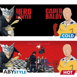 Abystyle  One Punch Man Tazza 460ml Heat Change Saitama & Garou 