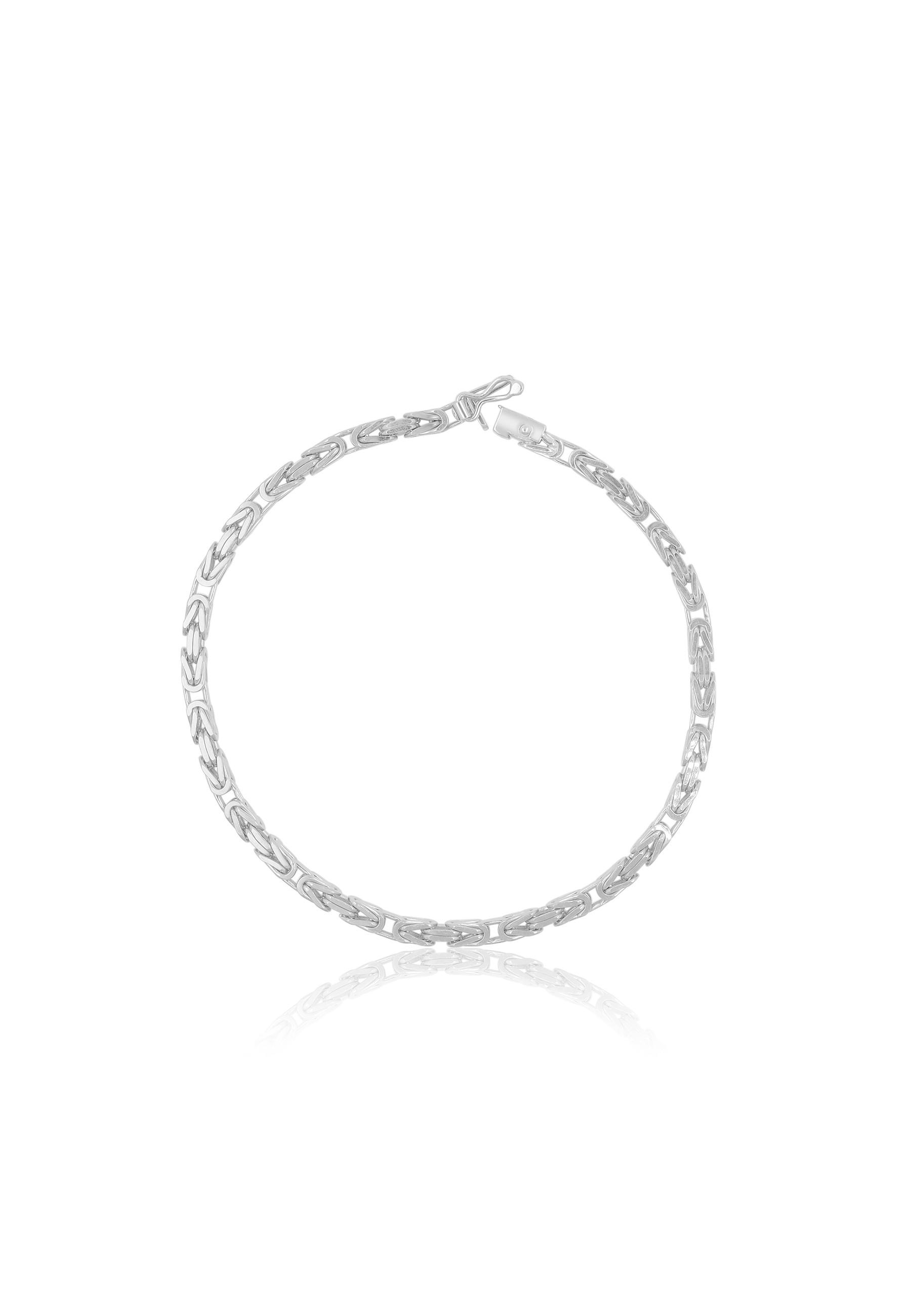 MUAU Schmuck  Bracelet chaine royale en or blanc 750, 2,9mm, 19cm 