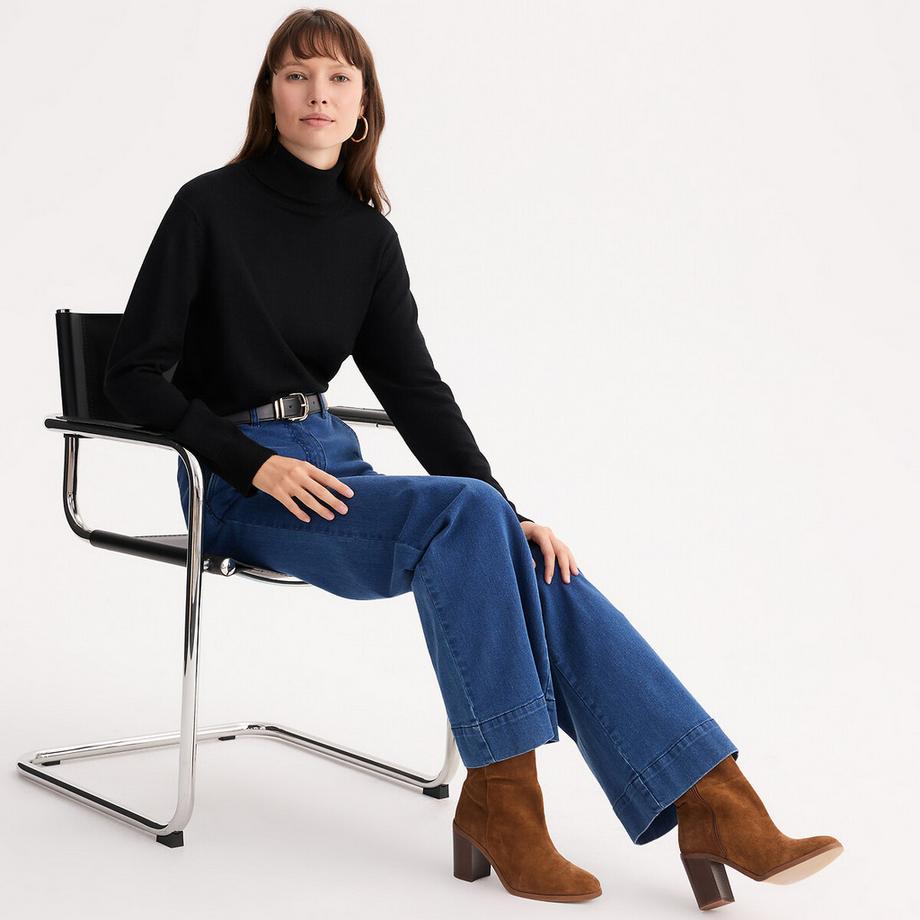 La Redoute Collections Feinstrick Rollkragenpullover  