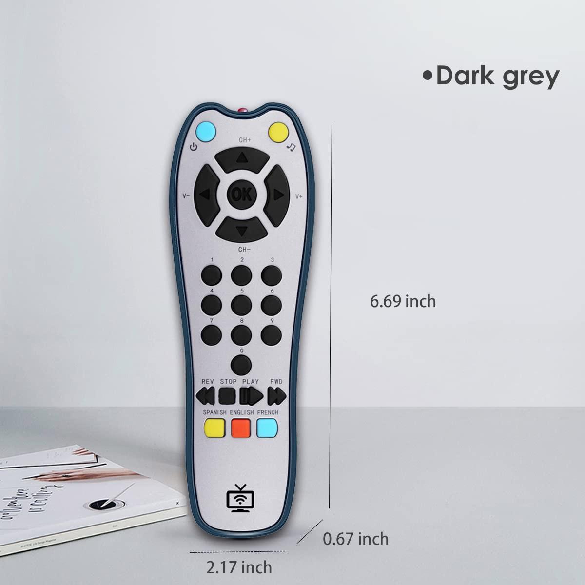 Activity-board  Jeu de télécommande TV réaliste pour bébé avec son et lumière, haut-parleur ajustable 