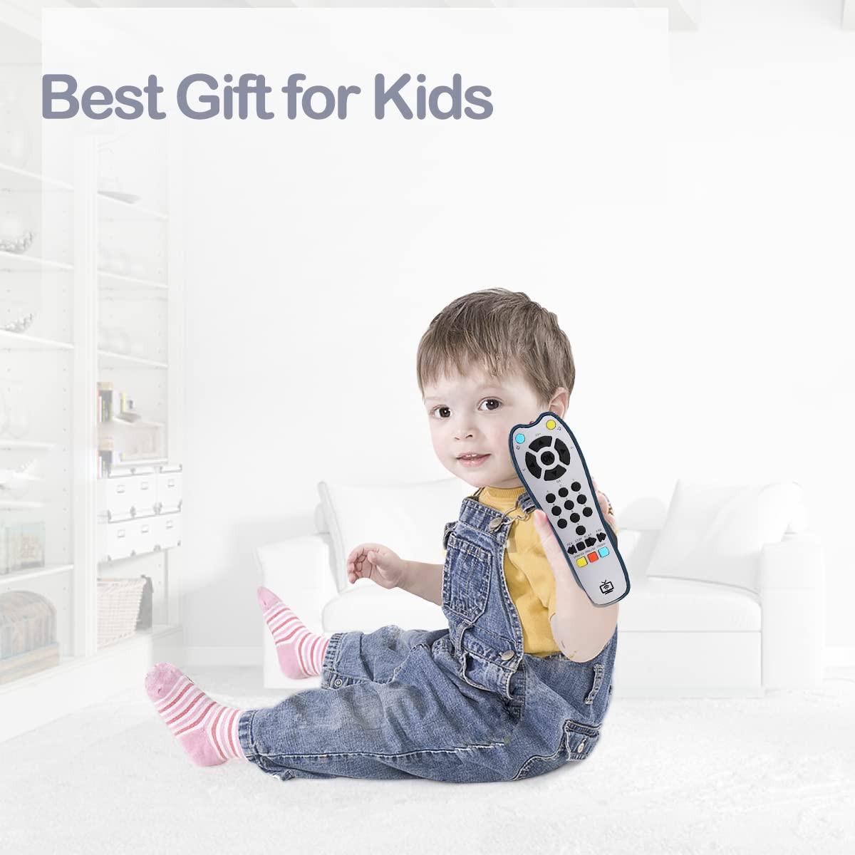 Activity-board  Jeu de télécommande TV réaliste pour bébé avec son et lumière, haut-parleur ajustable 