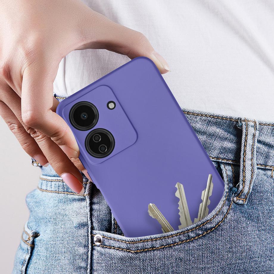 Avizar  Cover opaca Xiaomi Redmi 13C viola 