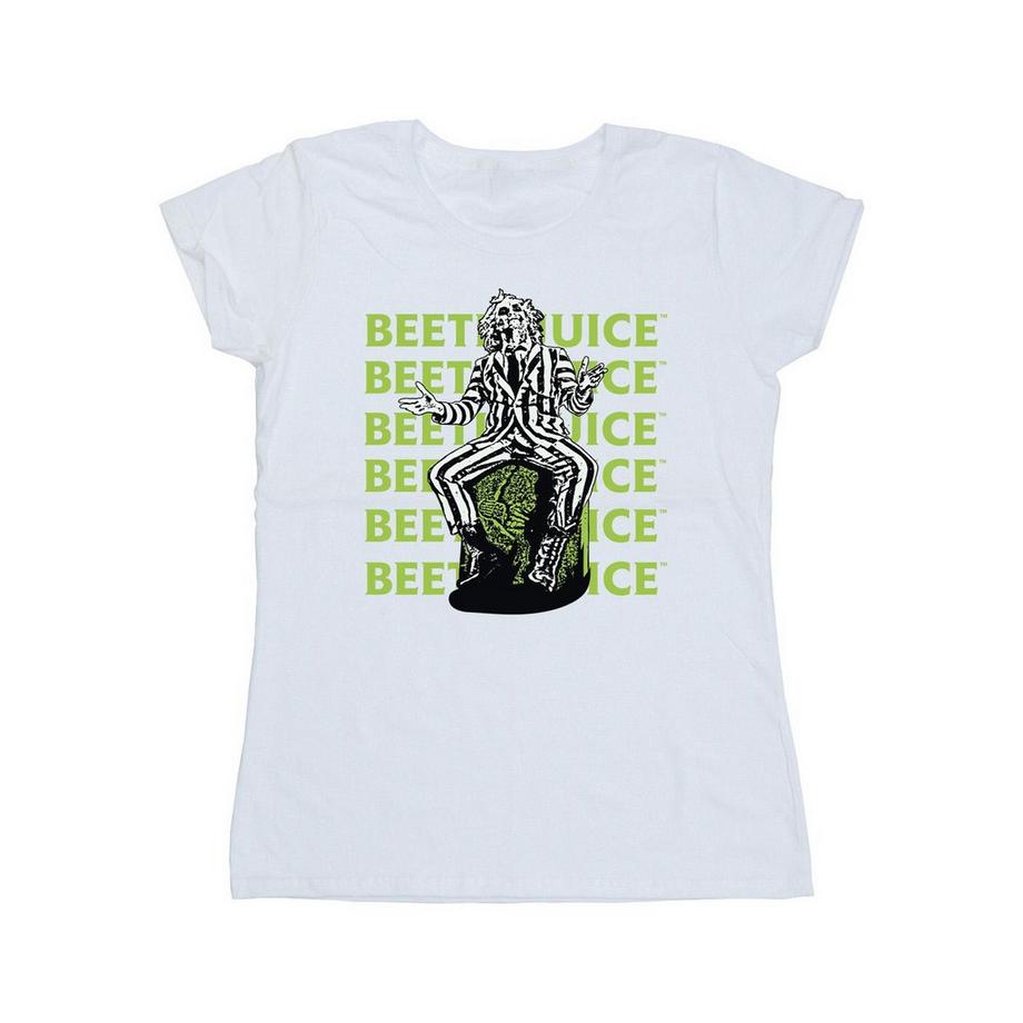 Beetlejuice Pose Repeat Slim Fit T-Shirt  