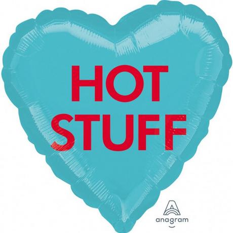 Anagram  Ballon Mylar Coeur "HOT STUFF" 