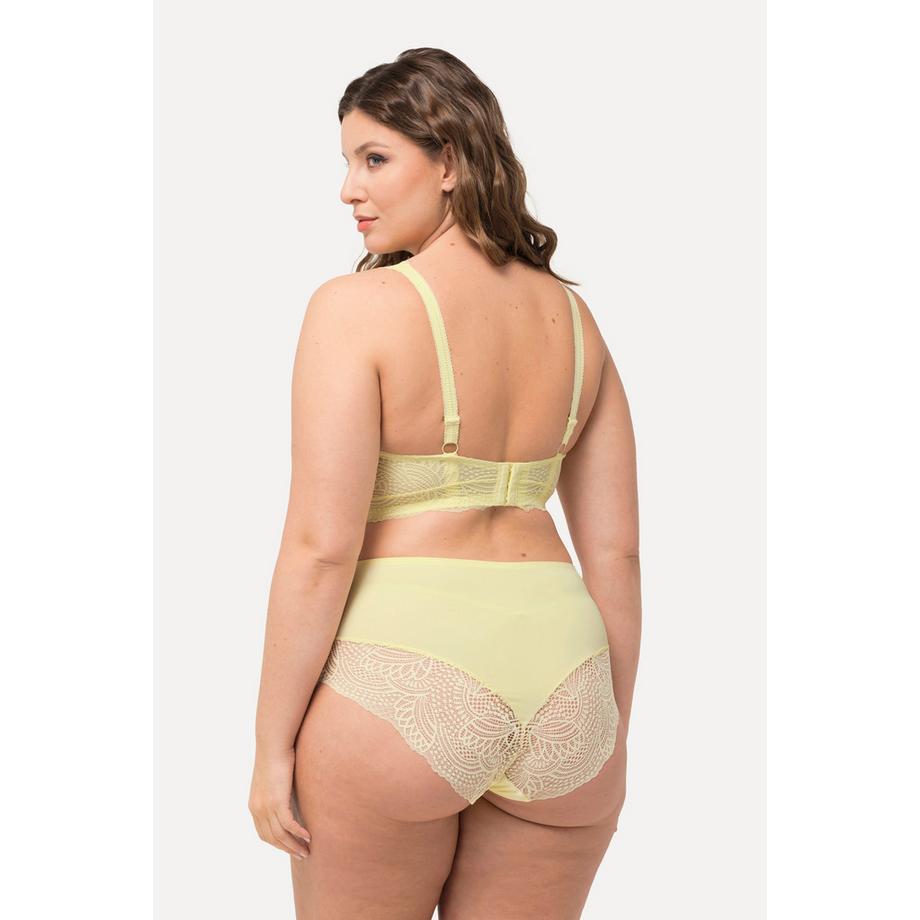 Ulla Popken Bralette senza ferretto con coppe morbide in pizzo  