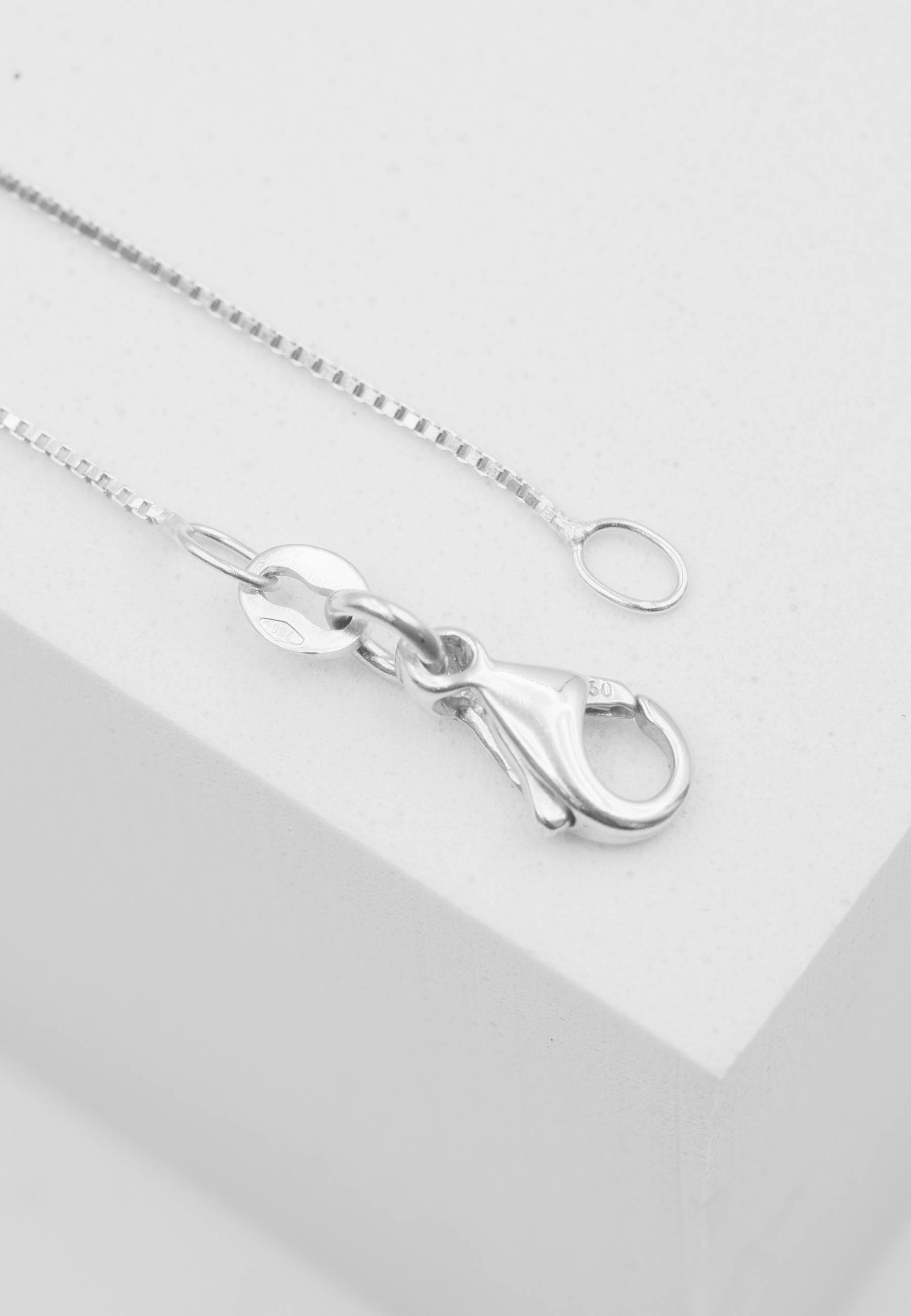 MUAU Schmuck  Collier Venezianer Weissgold 750, 0.6mm, 50cm 